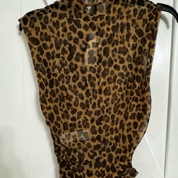 Leopard Mesh Top - Picture 2 of 5